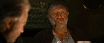 Movie still from “Winter Sleep” (2014), directed by Nuri Bilge Ceylan – An older man with a beard and a mustache; Close Up shot, High angle