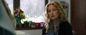 Movie still from “Wish I Was Here” (2014), directed by Zach Braff – A person sitting in a room; Close Up shot, Over the shoulder angle