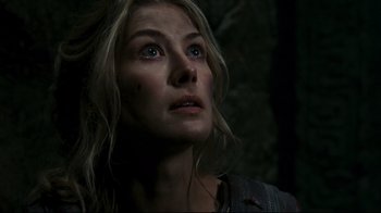 Movie still from “Wrath of the Titans” (2012), directed by Jonathan Liebesman – A person looking up at the sky; Close Up shot, Low angle