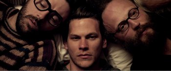 Movie still from “Youth” (2015), directed by Paolo Sorrentino – A person laying on the ground; Close Up shot, Overhead angle