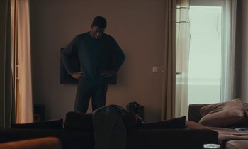 Movie still from “Atlantics” (2019), directed by Mati Diop – Medium shot, Low angle