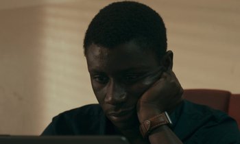 Movie still from “Atlantics” (2019), directed by Mati Diop – Close Up shot, Low angle