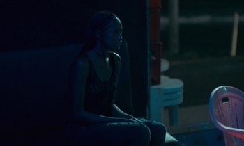 Movie still from “Atlantics” (2019), directed by Mati Diop – Medium shot, High angle