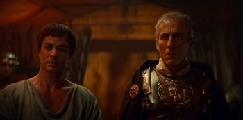 Movie still from “Barbarians” (2020), created by Arne Nolting – Close Up shot, Low angle