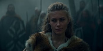 Movie still from “Barbarians” (2020), created by Arne Nolting – Close Up shot, Over the shoulder angle