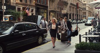 Movie still from “Begin Again” (2013), directed by John Carney – Wide shot, Over the shoulder angle