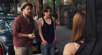 Movie still from “Begin Again” (2013), directed by John Carney – Medium shot, Over the shoulder angle