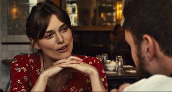 Movie still from “Begin Again” (2013), directed by John Carney – Close Up shot, Over the shoulder angle
