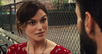 Movie still from “Begin Again” (2013), directed by John Carney – Close Up shot, Over the shoulder angle