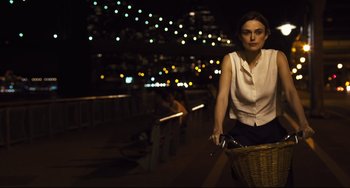 Movie still from “Begin Again” (2013), directed by John Carney – Medium shot, High angle