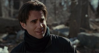 Movie still from “Win Win” (2011), directed by Tom McCarthy – A person wearing a jacket and a scarf; Close Up shot, Over the shoulder angle
