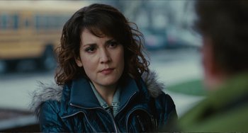 Movie still from “Win Win” (2011), directed by Tom McCarthy – A person wearing a jacket; Close Up shot, Over the shoulder angle