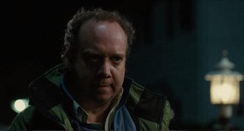 Movie still from “Win Win” (2011), directed by Tom McCarthy – A person wearing a jacket; Close Up shot, Over the shoulder angle
