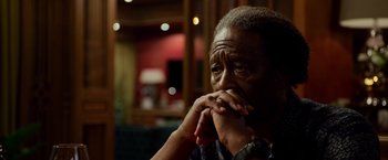 Movie still from “Da 5 Bloods” (2020), directed by Spike Lee – An older man sitting in front of a mirror; Close Up shot, Over the shoulder angle