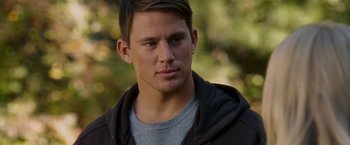 Movie still from “Dear John” (2010), directed by Lasse Hallström – A person wearing a jacket; Close Up shot, Over the shoulder angle