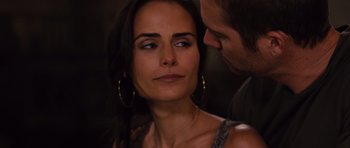 Movie still from “Fast Five” (2011), directed by Justin Lin – A man and a woman looking at one another; Close Up shot, Over the shoulder angle