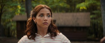 Movie still from “Fear Street: Part Two - 1978” (2021), directed by Leigh Janiak – A person looking up at the sky; Close Up shot, Over the shoulder angle