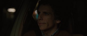 Movie still from “Greenberg” (2010), directed by Noah Baumbach – A person sitting in a car; Close Up shot, Over the shoulder angle