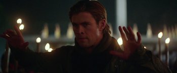 Movie still from “Blackhat” (2015), directed by Michael Mann – A person with long hair; Close Up shot, Low angle