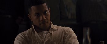 Movie still from “Loving” (2016), directed by Jeff Nichols – A person wearing a white shirt; Close Up shot, Over the shoulder angle