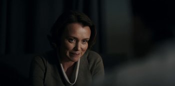 A person sitting in a room