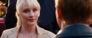 Movie still from “Spider-Man 3” (2007), directed by Sam Raimi – A person wearing a jacket; Close Up shot, Over the shoulder angle