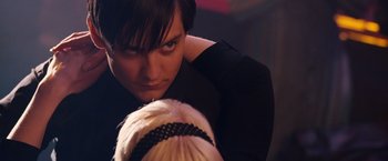 Movie still from “Spider-Man 3” (2007), directed by Sam Raimi – Close Up shot, Over the shoulder angle