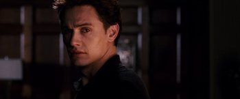 Movie still from “Spider-Man 3” (2007), directed by Sam Raimi – Close Up shot, Low angle