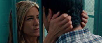 Movie still from “The Bounty Hunter” (2010), directed by Andy Tennant – A man and a woman looking at one another; Close Up shot, Over the shoulder angle