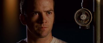 Movie still from “The Fast and the Furious: Tokyo Drift” (2006), directed by Justin Lin – A man's face in the dark; Close Up shot, Low angle