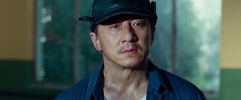 Movie still from “The Karate Kid” (2010), directed by Harald Zwart – A person wearing a hat; Close Up shot, Low angle