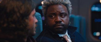 Movie still from “Bullet Train” (2022), directed by David Leitch – Close Up shot, Over the shoulder angle