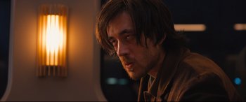 Movie still from “Bullet Train” (2022), directed by David Leitch – Close Up shot, Over the shoulder angle