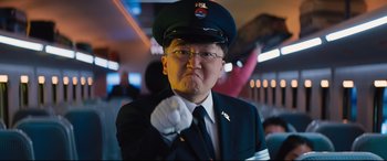 Movie still from “Bullet Train” (2022), directed by David Leitch – Close Up shot, Low angle