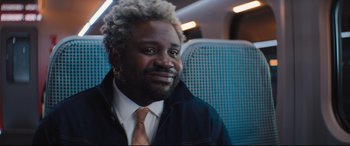 Movie still from “Bullet Train” (2022), directed by David Leitch – Close Up shot, Over the shoulder angle