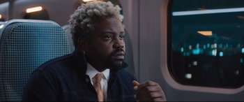 Movie still from “Bullet Train” (2022), directed by David Leitch – Close Up shot, Low angle