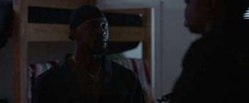 Movie still from “Burning Sands” (2017), directed by Gerard McMurray – Close Up shot, Over the shoulder angle