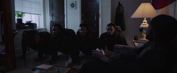 Movie still from “Burning Sands” (2017), directed by Gerard McMurray – Medium shot, High angle
