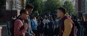 Movie still from “Burning Sands” (2017), directed by Gerard McMurray – Medium shot, Over the shoulder angle