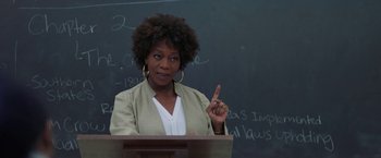 Movie still from “Burning Sands” (2017), directed by Gerard McMurray – Close Up shot, Over the shoulder angle