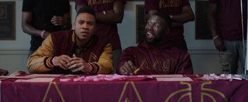 Movie still from “Burning Sands” (2017), directed by Gerard McMurray – Medium shot, Over the shoulder angle