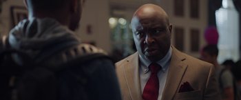 Movie still from “Burning Sands” (2017), directed by Gerard McMurray – Close Up shot, Over the shoulder angle