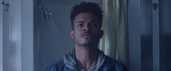 Movie still from “Burning Sands” (2017), directed by Gerard McMurray – Close Up shot, Low angle