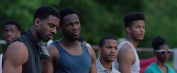 Movie still from “Burning Sands” (2017), directed by Gerard McMurray – Close Up shot, Over the shoulder angle