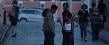 Movie still from “Burning Sands” (2017), directed by Gerard McMurray – Medium shot, Over the shoulder angle