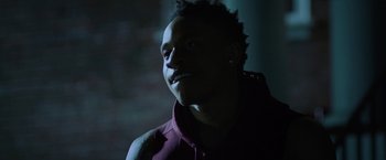 Movie still from “Burning Sands” (2017), directed by Gerard McMurray – Close Up shot, Over the shoulder angle