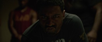 Movie still from “Burning Sands” (2017), directed by Gerard McMurray – Close Up shot, Low angle