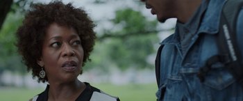 Movie still from “Burning Sands” (2017), directed by Gerard McMurray – Close Up shot, Over the shoulder angle