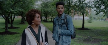 Movie still from “Burning Sands” (2017), directed by Gerard McMurray – Medium shot, Over the shoulder angle