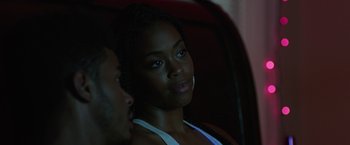 Movie still from “Burning Sands” (2017), directed by Gerard McMurray – Close Up shot, Over the shoulder angle